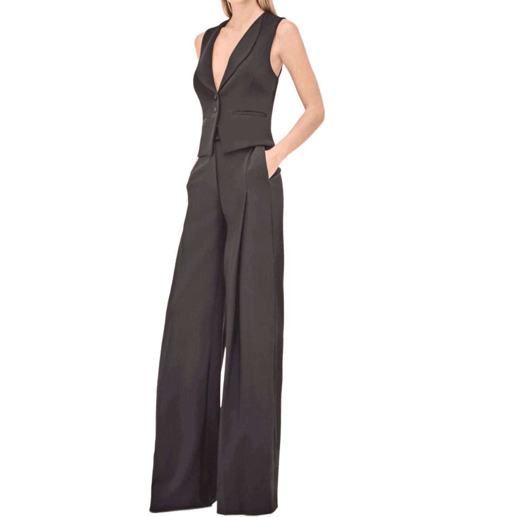 New Alexis Jude Wide Leg Pants In Black